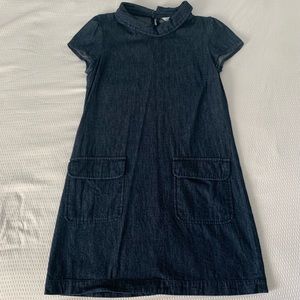 zara blue denim dress